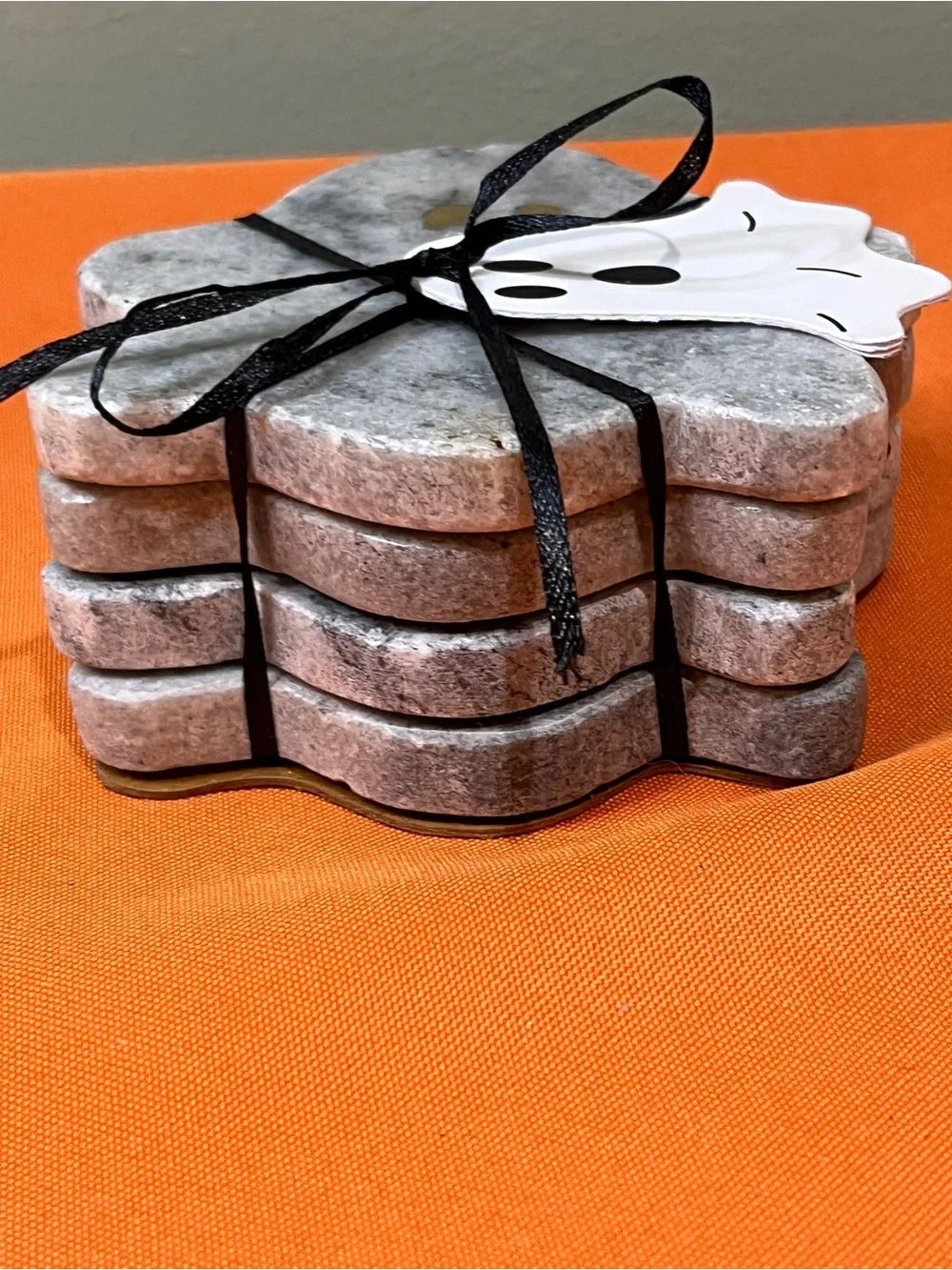 Marble Ghost Heavy Duty Coasters set of 4